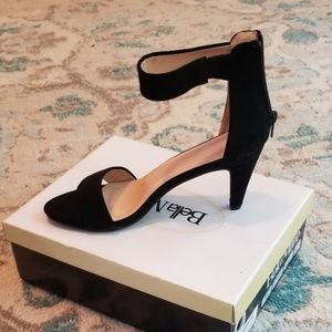 Black Open Toe Heels *NWOT*